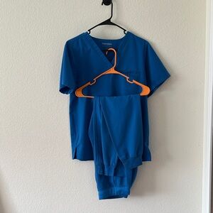 Royal blue Mandala Jogger Scrubs